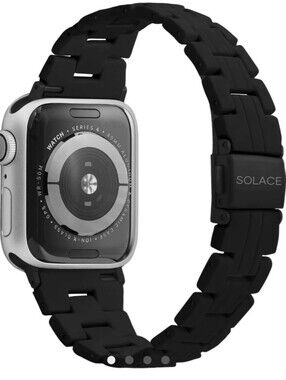 Solace Slim Perma Band for Apple Smart Watch- Black